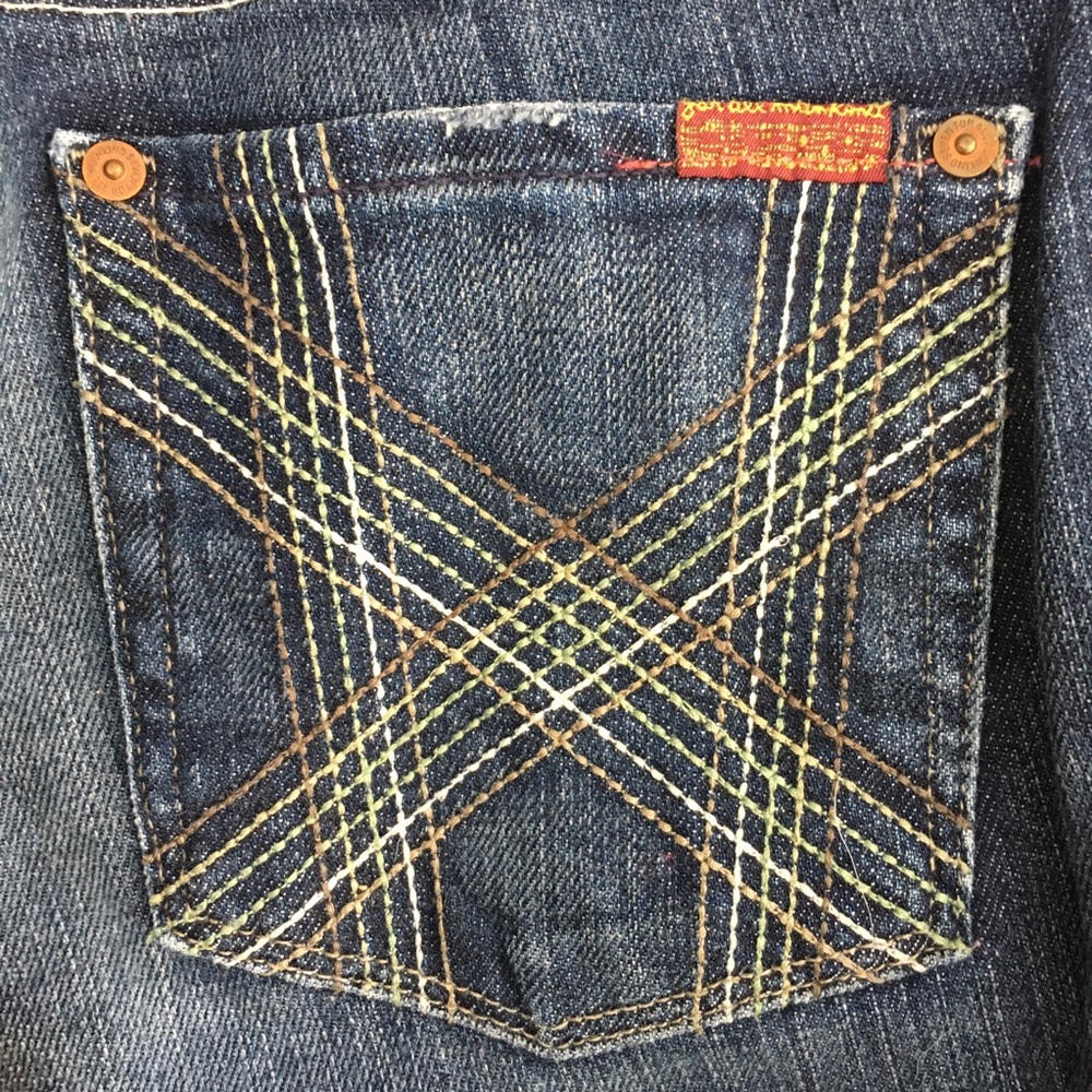 90s Y2K VINTAGE 7 for all mankind Maternity Capris